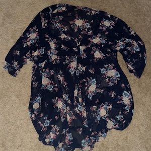 Torrid Floral High Low Top